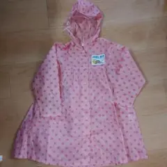 レインコート　雨具　カッパ　水玉　ANGEL BLUE 120㎝