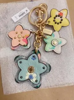 新作新品coach ミスティカル フローラル ワイルドフラワー バッグ チャーム