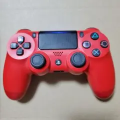 【純正品】PS4 デュアルショック4 コントローラー 動作確認済 マグマレッド