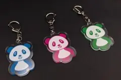 東京上野（御徒町）吉池パンダアクリルキーホルダー 3個セット