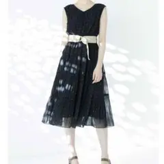 新品　JILL by JILL STUART ドットティアドワンピース　ブラック