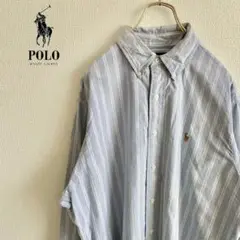 ◎RALPH LAUREN メンズ　長袖ボタンダウンシャツ　L D3X4