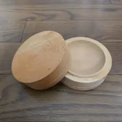 木製 鎌倉彫用 桂木地 香合半製品