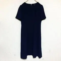 ❤︎美品❤︎DEORONデオロン半袖ワンピースフォーマルネイビー【7AR】
