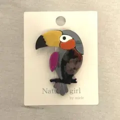 【新品】Natural girl by miele鳥デザインブローチ