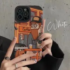 スマホケース　おじさん　イラスト　メンズ iPhone15Pro 【新入荷】