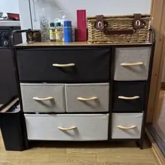多目的収納棚（上部飾り棚付き）