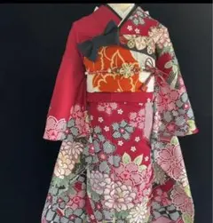 総絞り フルセット 花模様 エンボス加工 振袖