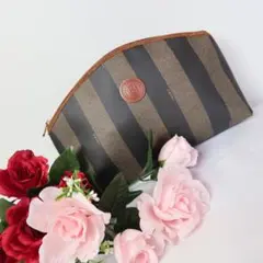 b662 良品!FENDI ペカン柄 ポーチ ハンドバッグ クラッチバッグ