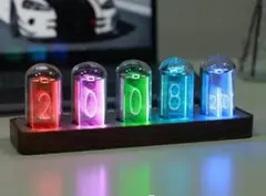 【開封・未使用】ClocTeck ニキシー管 時計 Wi-Fi同期＆1600万色
