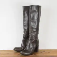SARTORE サルトル レディース レザー ヒール ロング ブーツ シューズ