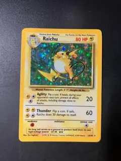 ライチュウ英語 Base Set Raichu Foil