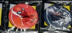 スパイダーマン　缶バッジ　特典カード