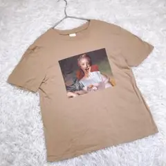H&M【XS】Tシャツ　アート　コラージュ　プリント　小さいサイズ　アースカラー
