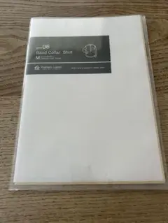バンドカラーシャツ型紙 Mサイズ　パターンレーベル