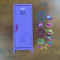 プラザ　ミニチュア　ロッカー　パープル