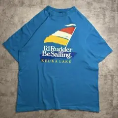 KEUKA LAKE I’d Rudder セーリングプリントTシャツ