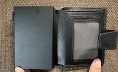 ブラックレザー 財布兼カードケース　未使用・新品