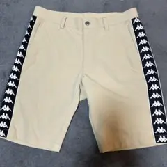 試着のみ　Kappa ベージュハーフパンツ　Lサイズ相当（サイズ表示M）