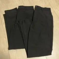 ブラック　ストレッチパンツ　2枚セット