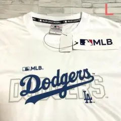 【新品】MLB ドジャース Dodgers ホワイトユニフォーム Ｌ　Tシャツ❣️