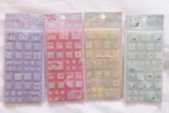 サンリオ　タイルシール　4種セット　マイメロディ　クロミ