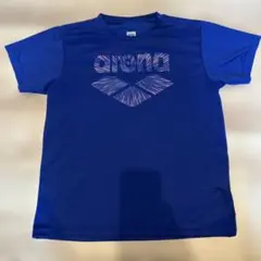 arena ロゴ Tシャツ 青
