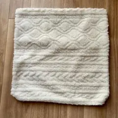 クッションカバー 白 45×45