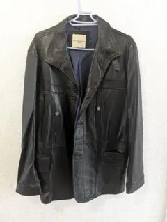 【値下げMERINO CONTEMPORARY レザージャケット LL ブラック
