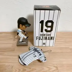 【阪神タイガース】藤浪晋太郎 ボブルヘッド人形19 ＆ユニフォーム型キーホルダー