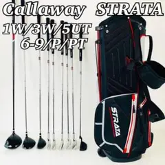 【貴重なレフティ】Callaway STRATA メンズ ゴルフクラブセット