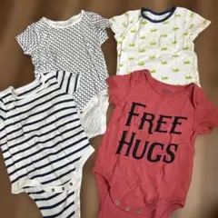 【値下げ】GAP半袖ロンパース4枚セット12〜18months