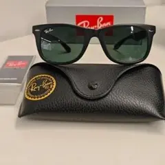 大人気 RayBan 木村拓哉さんWAYFARER マットブラックxライトグレイ