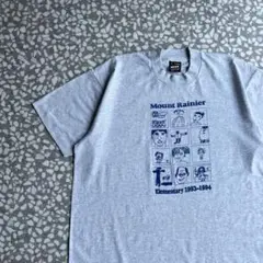 【90年代アメリカ製、シングルステッチ】マウントレーニアTシャツ古着小学校L