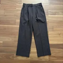 しまむら　エイチケーワークスロンドン　チェックブラウン　Lサイズ