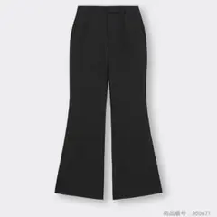 GU ジーユー　ストレッチフレアパンツ　Sサイズ　黒　ブラック