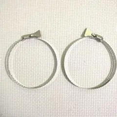 OOPPENホースクランプ 手締めホースバンド 304ステンレス製 2個入り