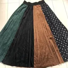 ♡ 美品 切り替えプリーツスカート ♡
