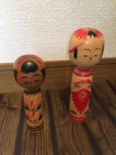伝統工芸品 こけし 青根刈田系 重一作☆カガヌマ 勝子作
