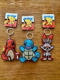 【新品未使用】ポケモン ラインストーン キーホルダー