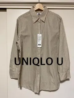 新品タグ付 UNIQLO U ユニクロユー オーバーサイズシャツ 長袖シャツ
