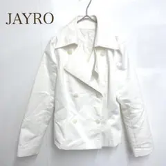 ジャイロ【M】テーラードジャケット　カジュアル 白　ビックカラー