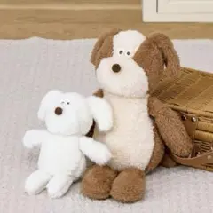 新品未使用 スリーコインズ ぬいぐるみ 犬 親子