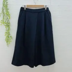 【ジャンニロジュディチェ】 キュロット ガウチョパンツ ワイド (L) ブラック