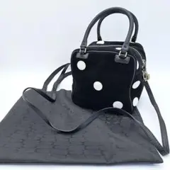 GILLI ジリ DICE BAG ショルダーバッグ ハンドバッグ 黒 ブラック