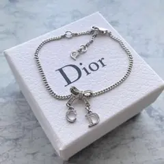 Christian Dior ディオール リボン ロゴ ブレスレット 美品