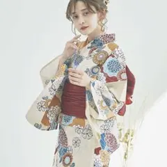 浴衣 Dita 浮世の和傘重ね