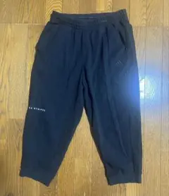 adidas　アディダス　ジャージ クロップド パンツ　Mサイズ　ブラック色