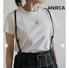 ANIECA アニーカ　レザー　サスペンダー　ブラック