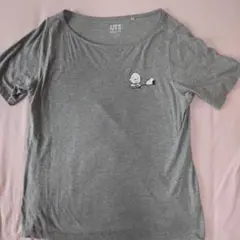 UNIQLO PEANUTS Tシャツ XL グレー